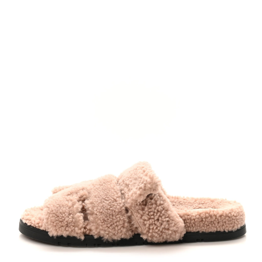 HERMES CHYPRE SANDALS LAINEE BOIS DE SANTAL