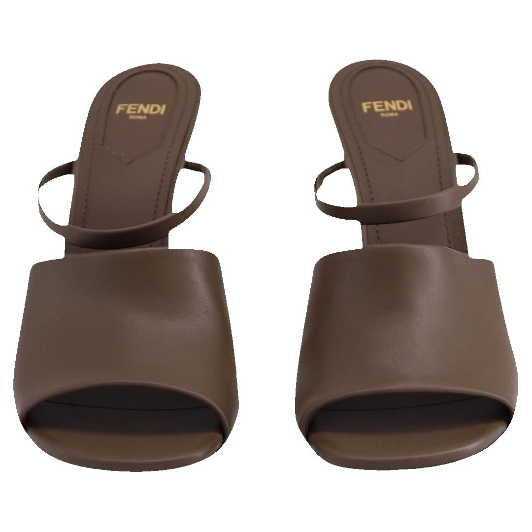 Fendi Sandals Calfskin Leather - Taupe