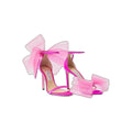 Jimmy Choo Lula Bow Detailed Satin Sandals - Pink