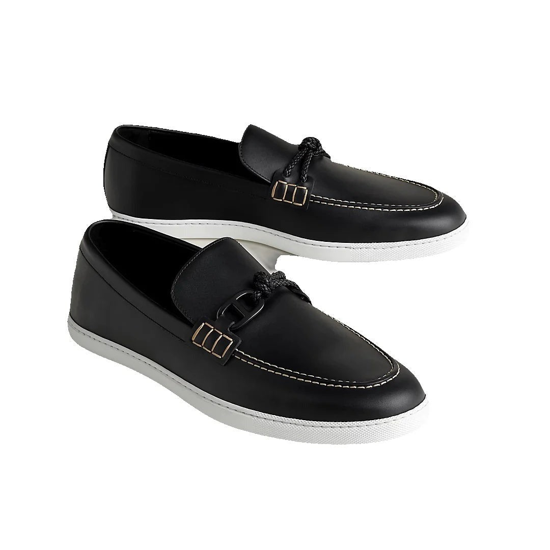 Hermès Icone Loafer - Black with white sole (different model)