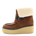 CELINE SUEDE ANKLE BOOTS BROWN