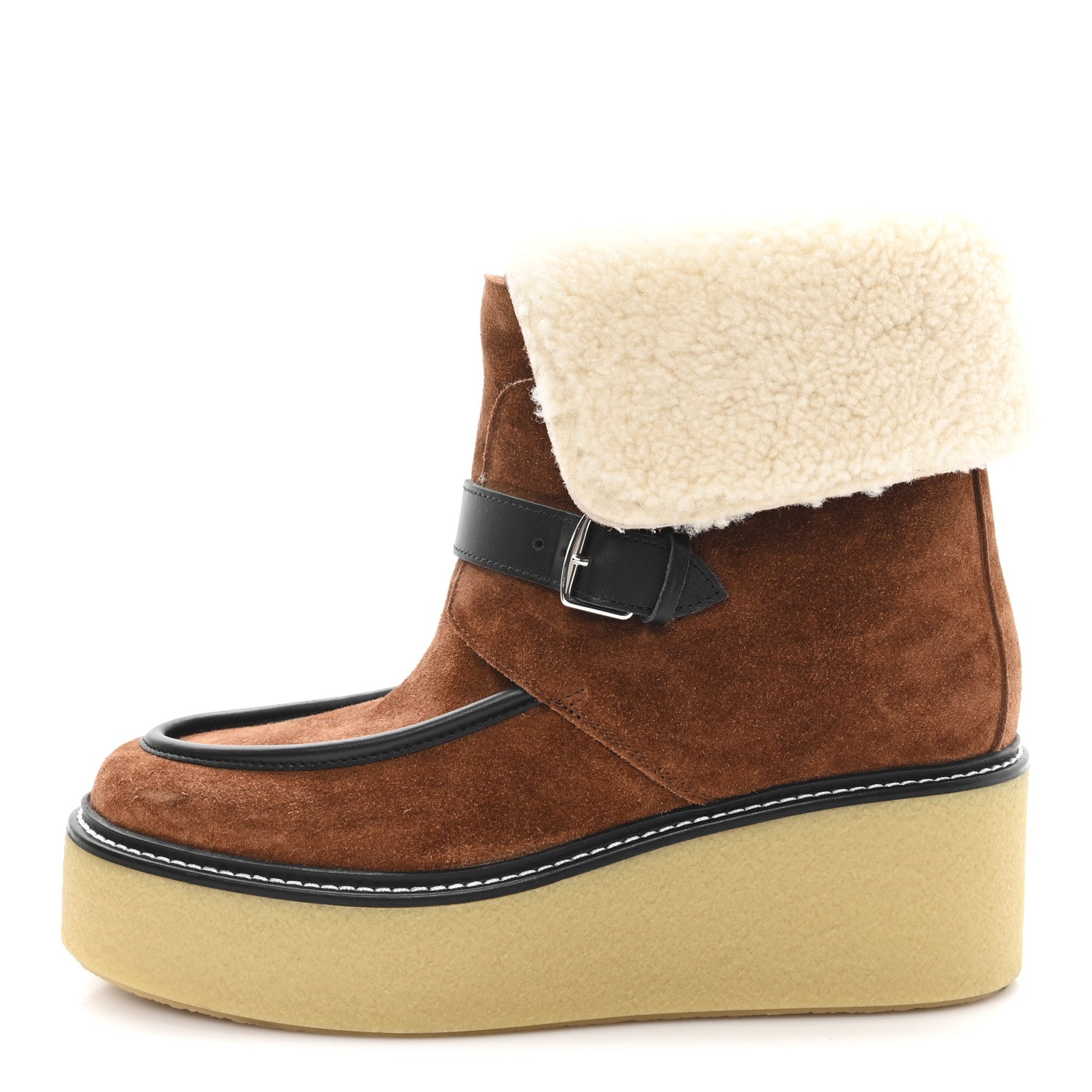 CELINE SUEDE ANKLE BOOTS BROWN