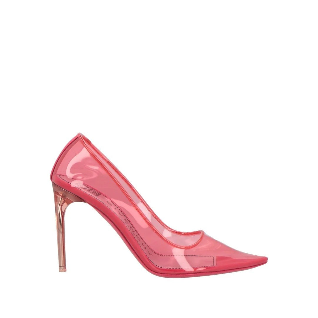 Givenchy Square-Toe Slingback Pumps - Pink (different model - transparent pump)