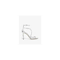 Jimmy Choo Azia 95 Suede Heeled Sandals - Silver
