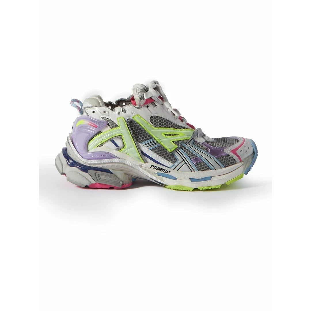 Balenciaga Runner Mesh Sneakers - Multicolor Purple/Pink