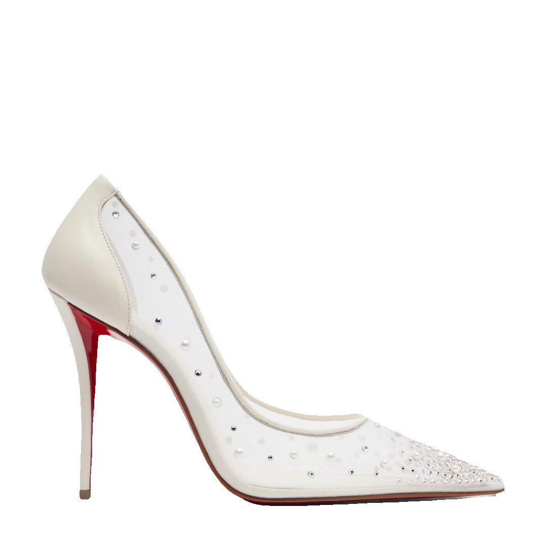 Christian Louboutin Miss Z Degrastrass Perla - Ivory