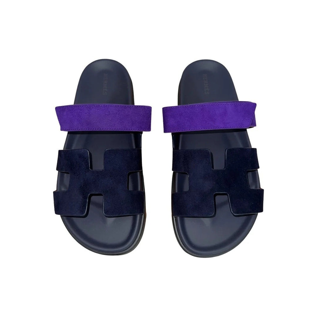 Hermès Chypre Sandal - Navy and Purple