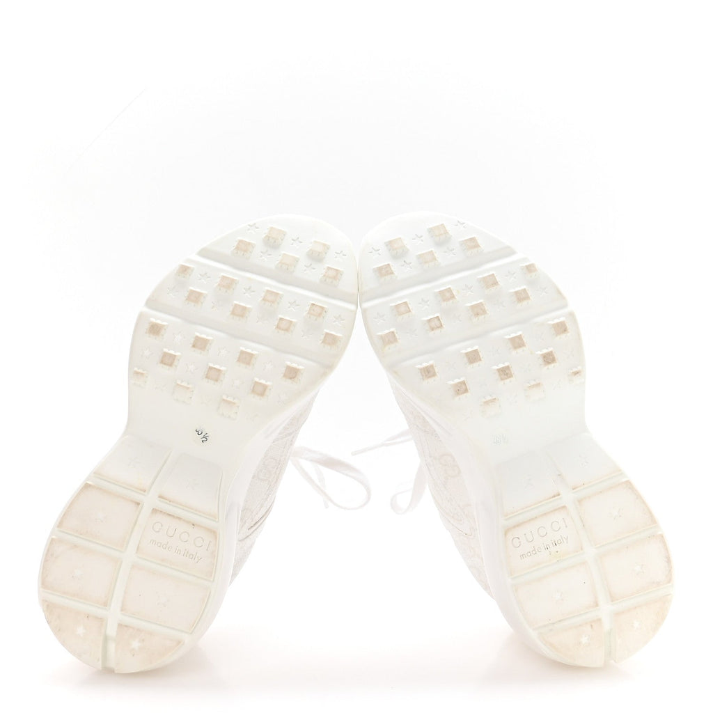 GUCCI GG SUPREME MONOGRAM RHYTON SNEAKERS WHITE