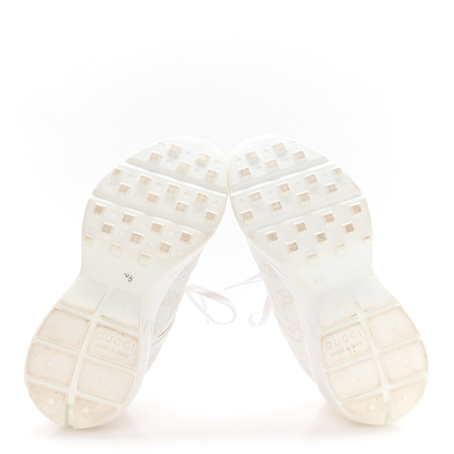 GUCCI GG SUPREME MONOGRAM RHYTON SNEAKERS WHITE