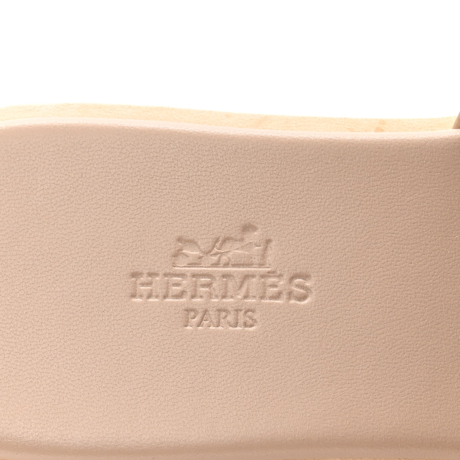 HERMES SANDAL CHYPRE SUEDE GOATSKIN BEIGE ARGILE