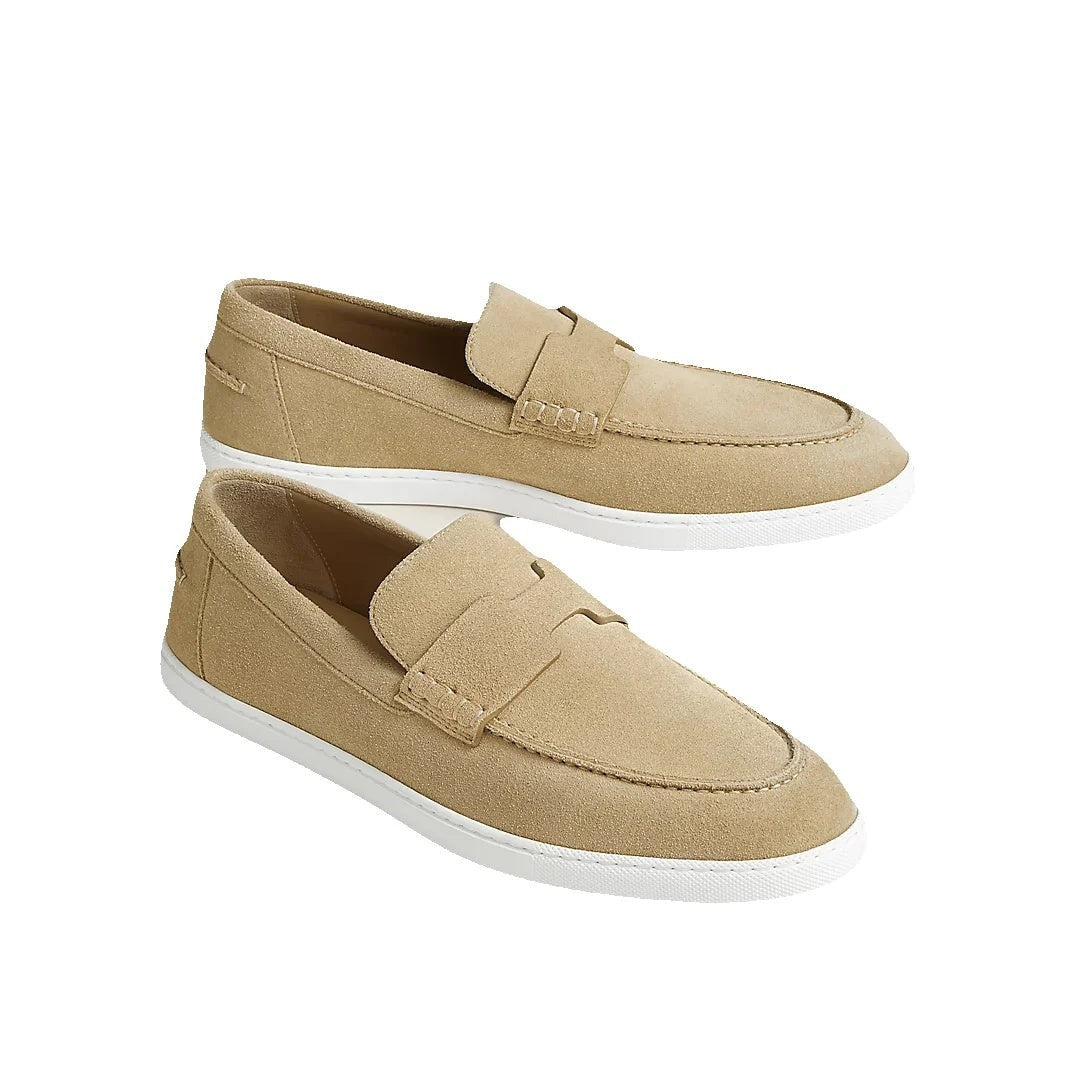 Hermès Lazy Loafer Beige - Beige with white sole