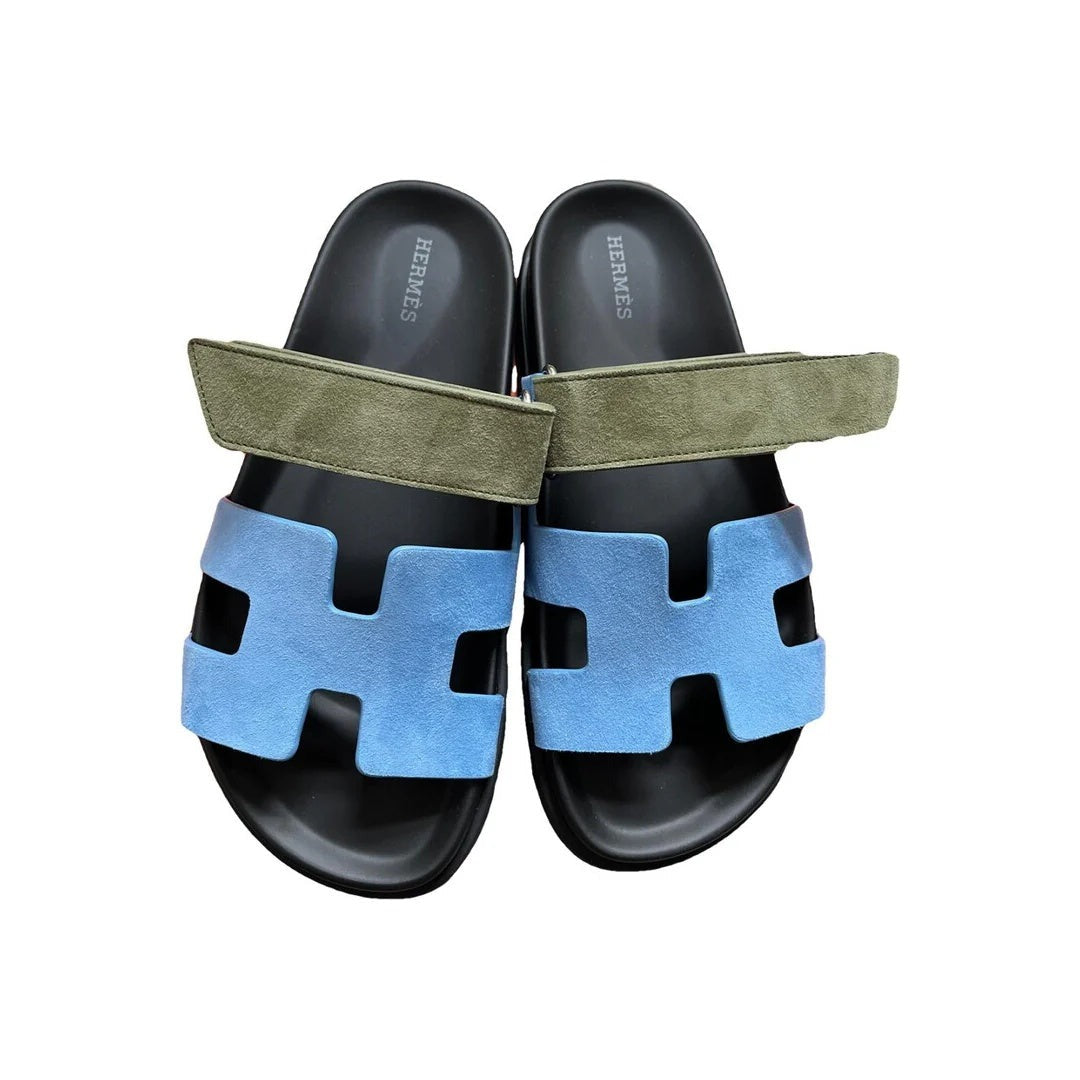 Hermès Chypre Sandal - Blue and Green