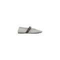 Miu Miu Calfskin Mary Jane Ballerina Flat - Gray