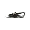Givenchy Sliced Square Mary Jane Flats - Silver