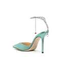 Jimmy Choo Saeda Pointed-Toe Pumps - Green/Teal