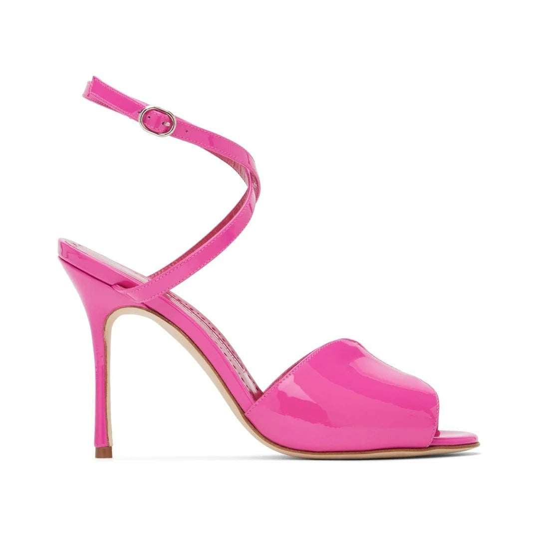 Manolo Blahnik Hourani Sandals - Pink