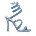 René Caovilla Eden Cerulean Sandal 100 - Blue (denim)