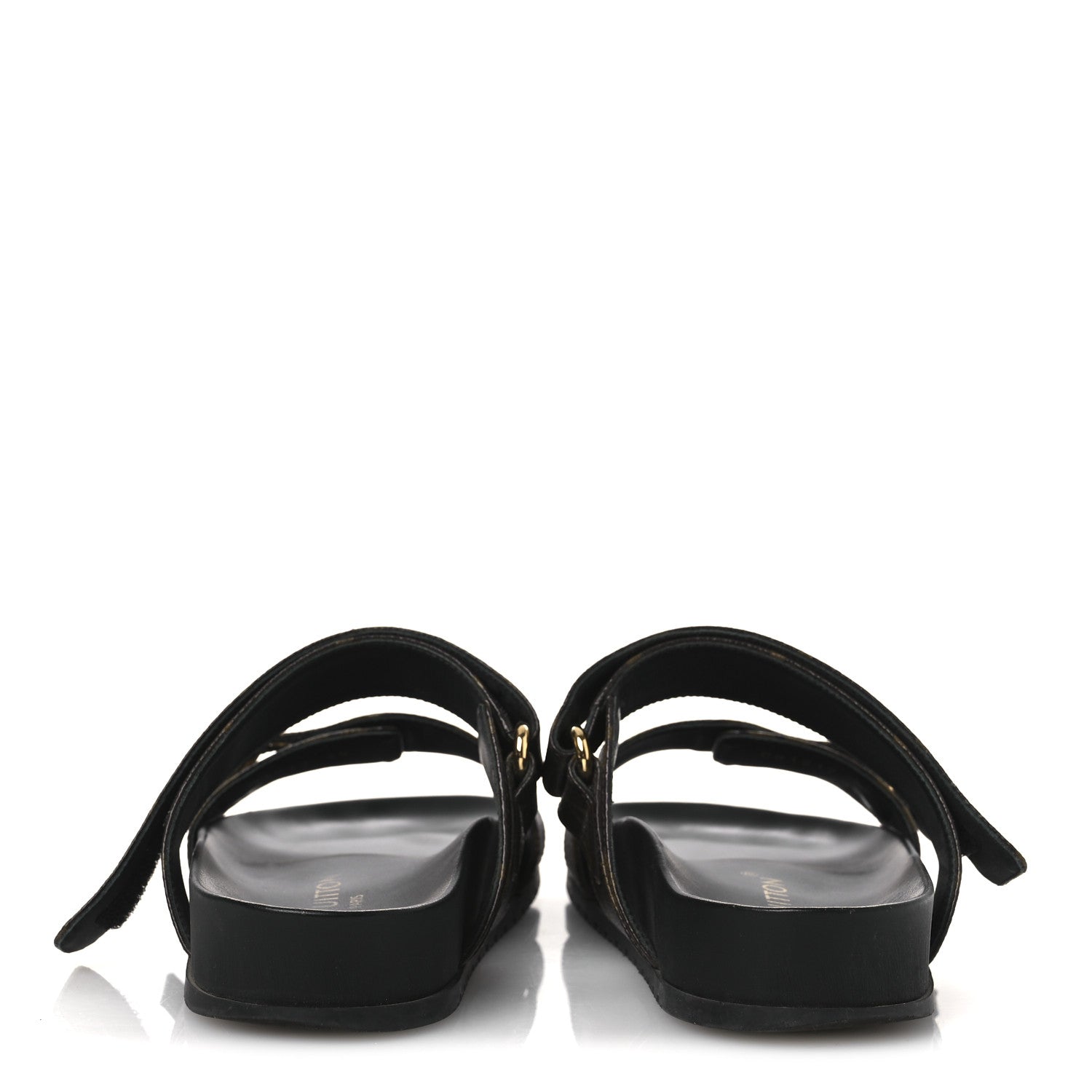 LOUIS VUITTON EMPREINTE BOM DIA MULE SANDALS BROWN MONOGRAM