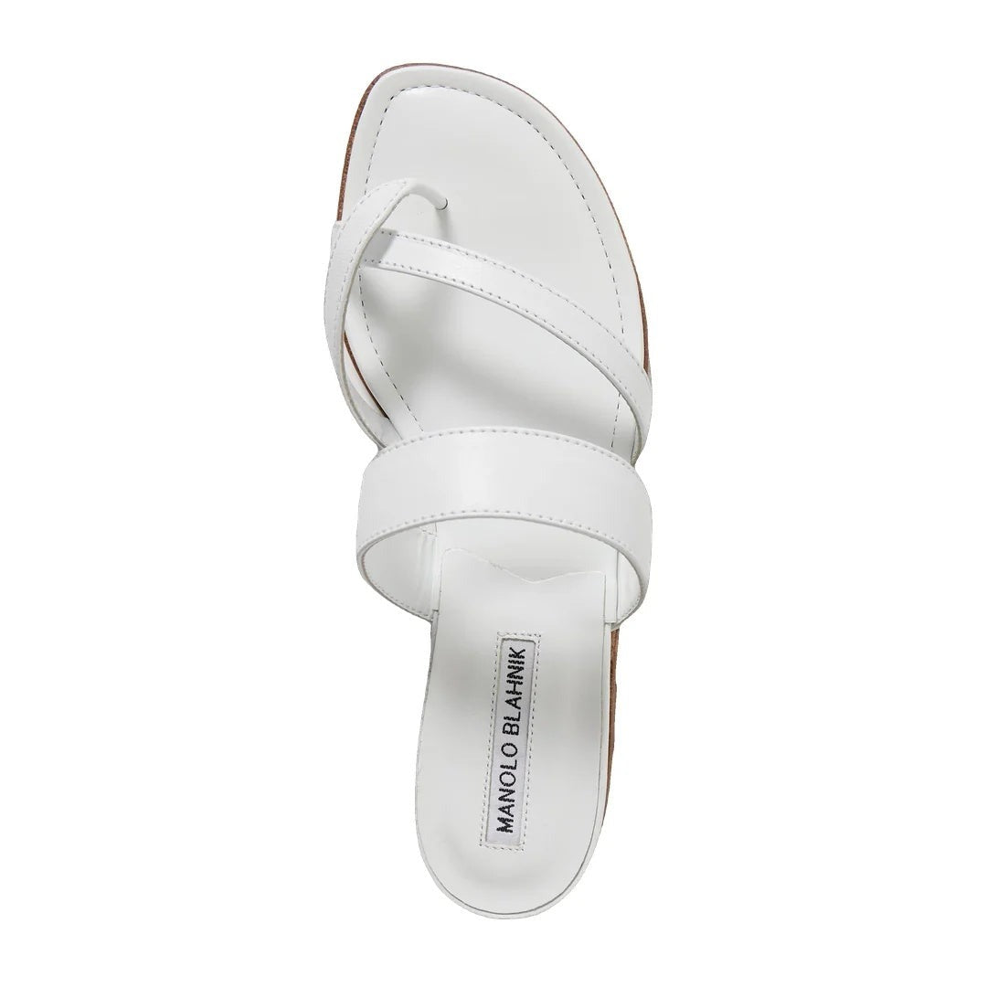 Manolo Blahnik Vieras Mules - White