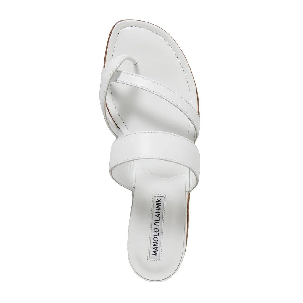 Manolo Blahnik Vieras Mules - White