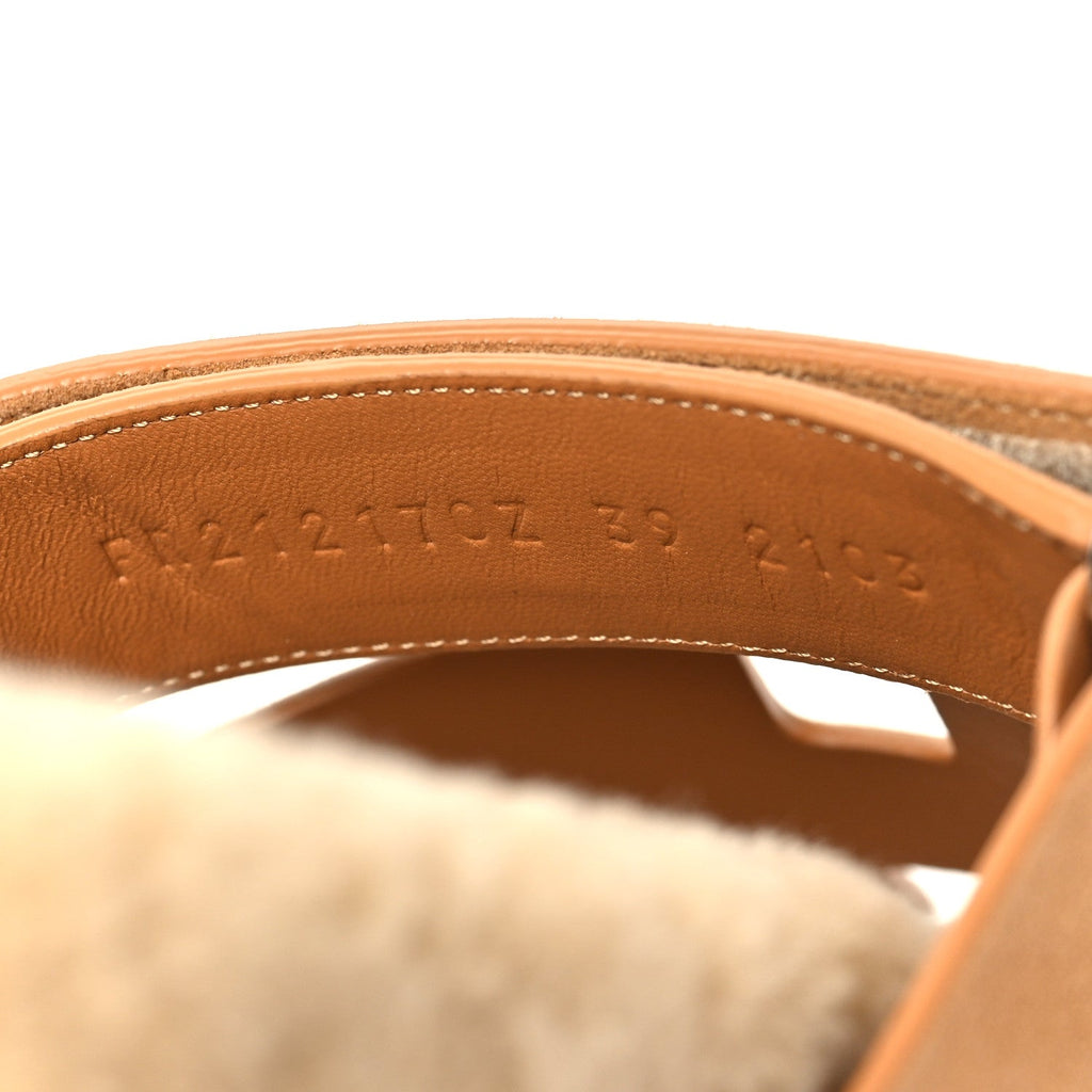 HERMES CHYPRE SANDALS SUEDE BEIGE
