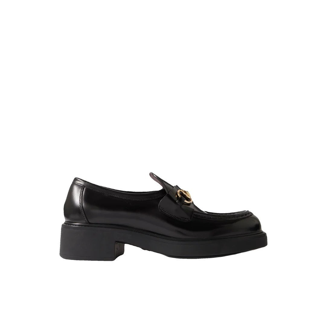 Gucci Edgar Horsebit-Embellished Leather Loafers - Black