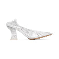 Bottega Veneta Almond 75Mm Pumps - Silver