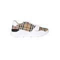 Burberry Suede Knight Runner Sneakers - Beige Check