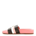 Louis Vuitton Patent Monogram Bom Dia Flat Mule Sandal - Pink
