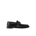 Saint Laurent Pointed-Toe Leather Loafers - Black