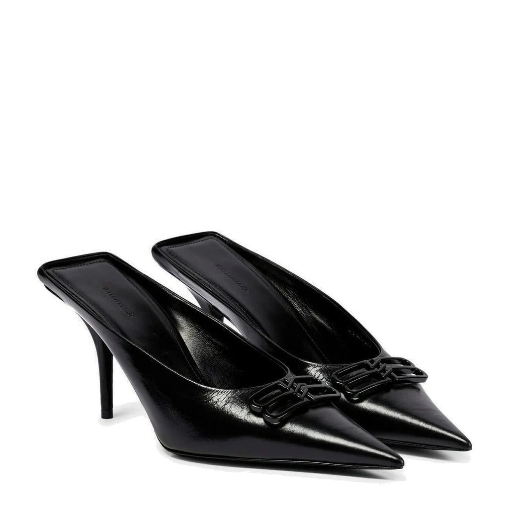 Balenciaga BB Square Knife Pointed Toe Pump - Black