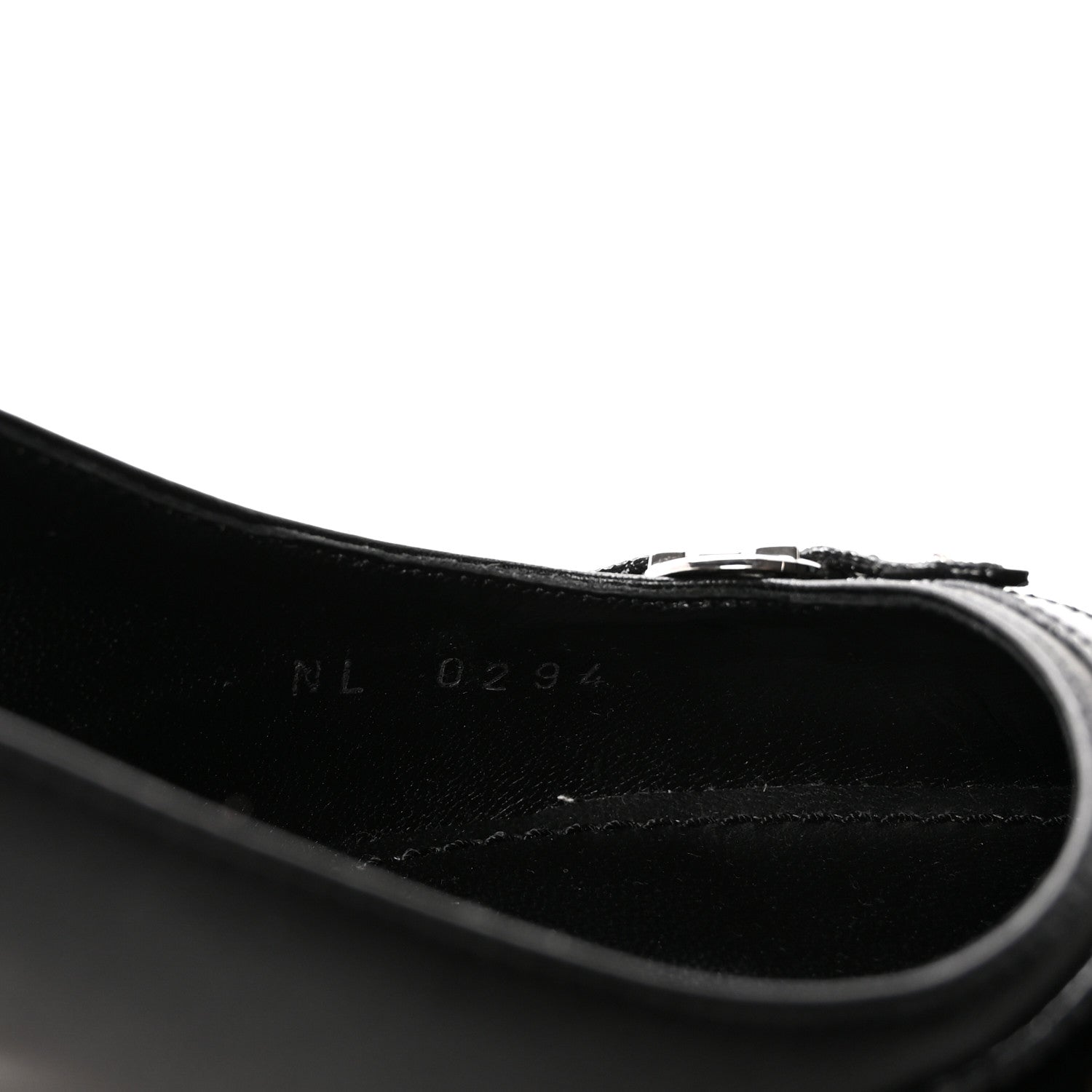 LOUIS VUITTON LAMBSKIN PATENT ROMY SLINGBACK PUMPS BLACK