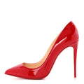 Christian Louboutin Patent Pigalle Follies 100 Pump - Red