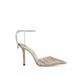 Jimmy Choo Saeda 100 Pink Glitter Pumps - Rose Gold Glitter