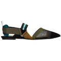 Fendi Mesh Colibrì Ballet Flats - Black/Green/Olive