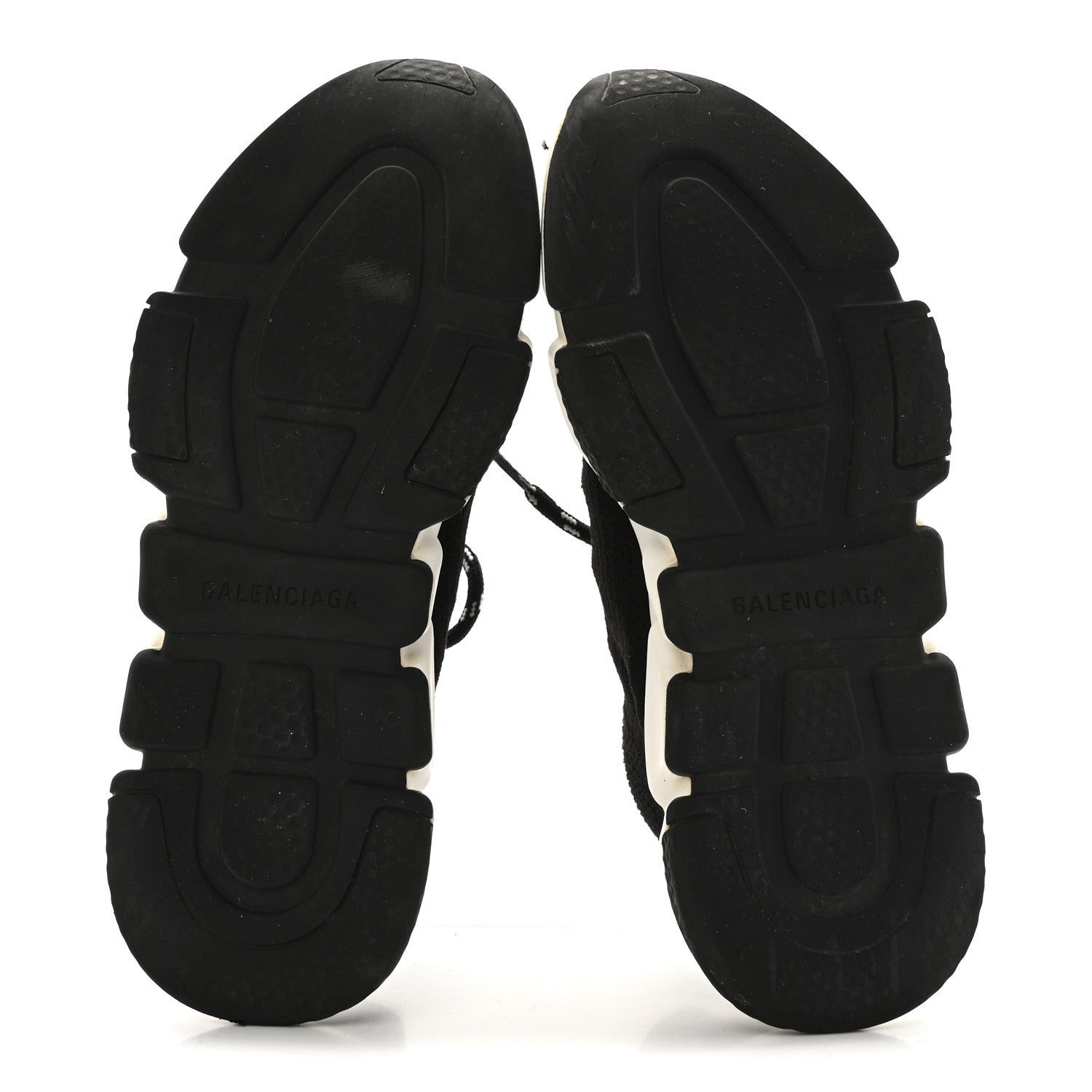 BALENCIAGA SPEED LACE UP SNEAKERS BLACK WHITE