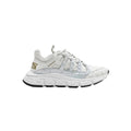 Versace Leather And Canvas Trigreca Sneakers - White/Gold