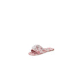 Miu Miu Vitello Crystal Flat Sandal - Pink