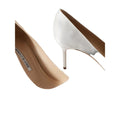 Manolo Blahnik Marteuil 70 Lace Pumps - Nude/White