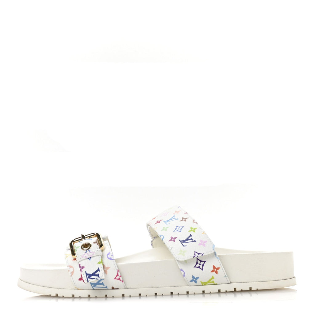 LOUIS VUITTON LV X TM MONOGRAM MULTICOLOR BOM DIA COMFORT MULE WHITE