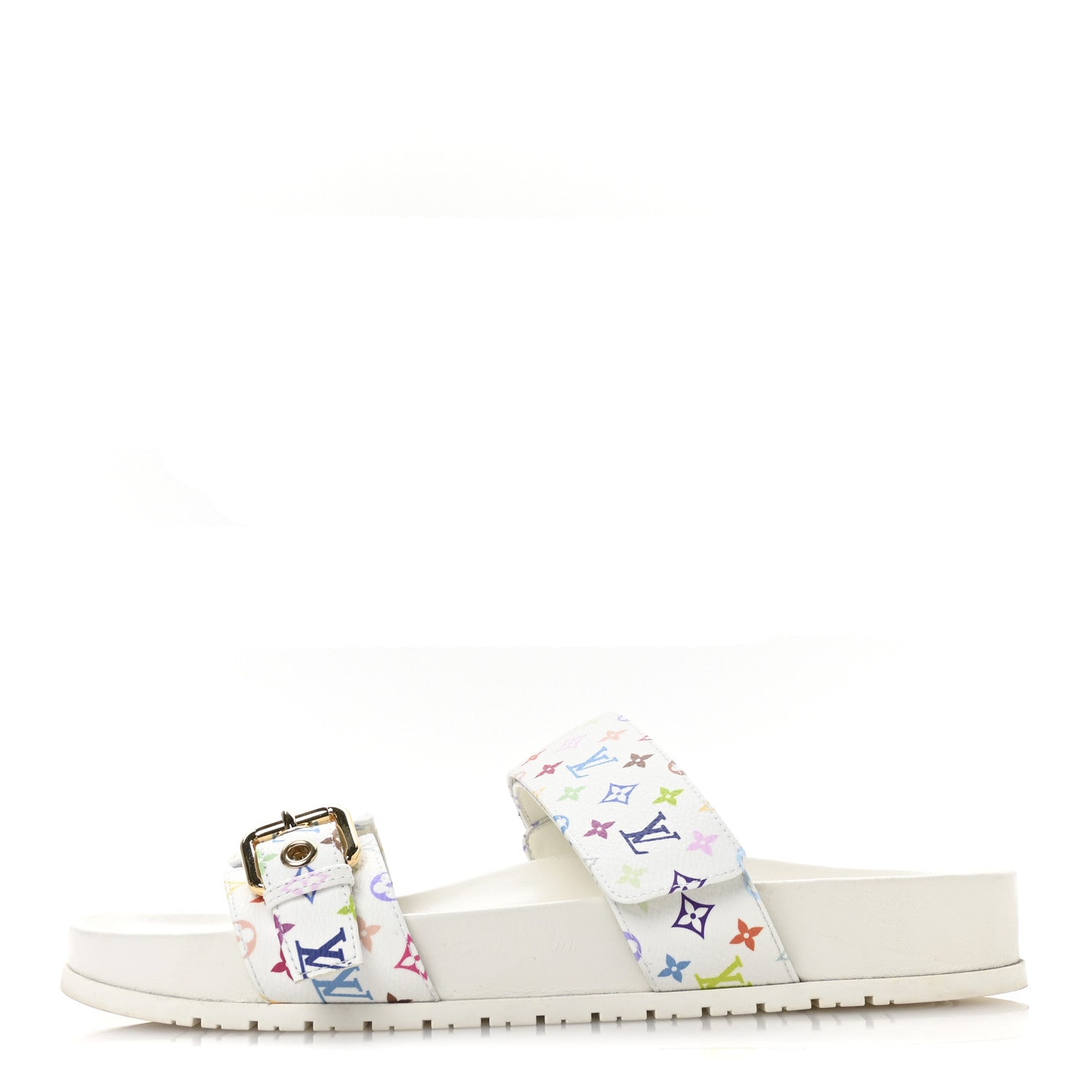LOUIS VUITTON LV X TM MONOGRAM MULTICOLOR BOM DIA COMFORT MULE WHITE