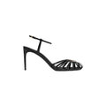 Celine Triomphe Leather Sandal - Black