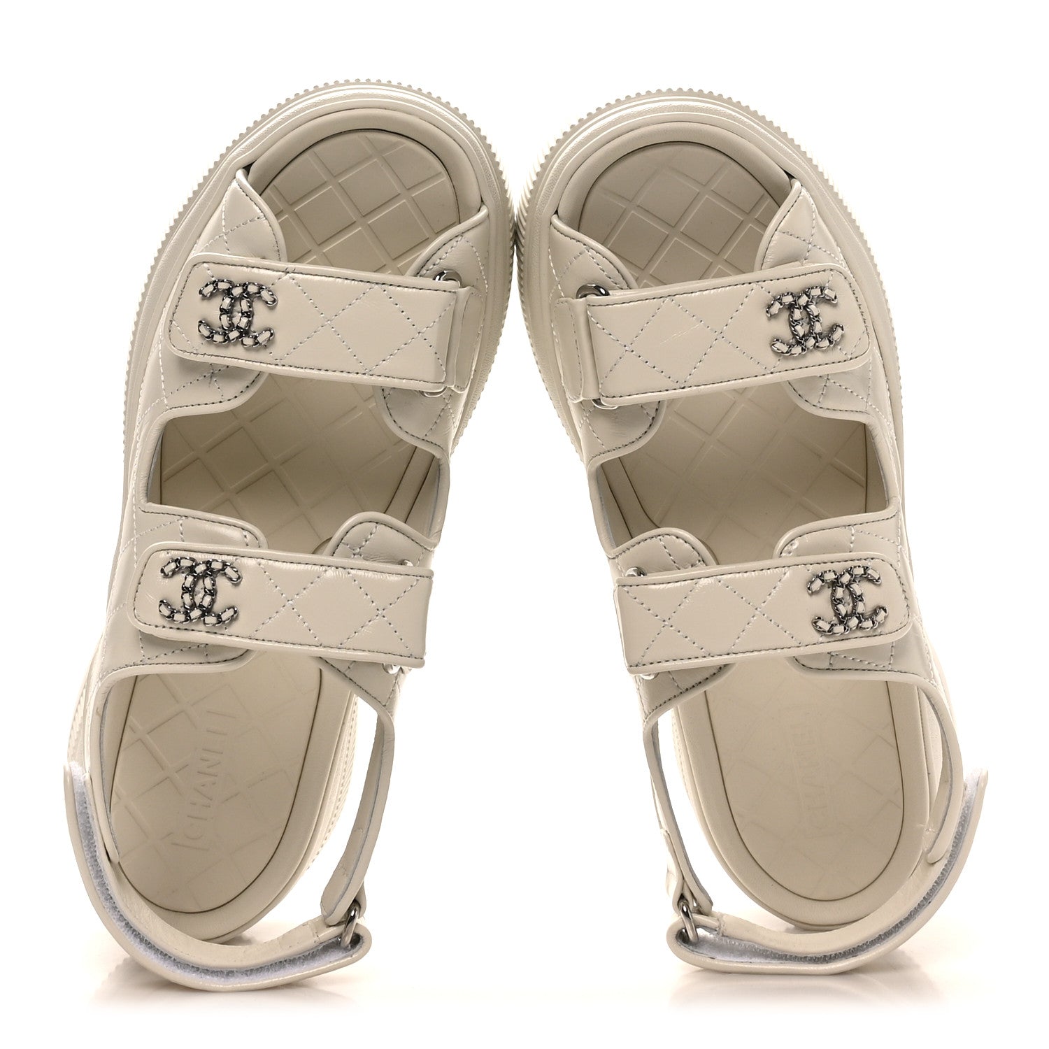 VERSACE PLATFORM SANDALS WHITE