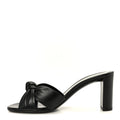 LOEWE EMILY LAMBSKIN LEATHER MULES BLACK