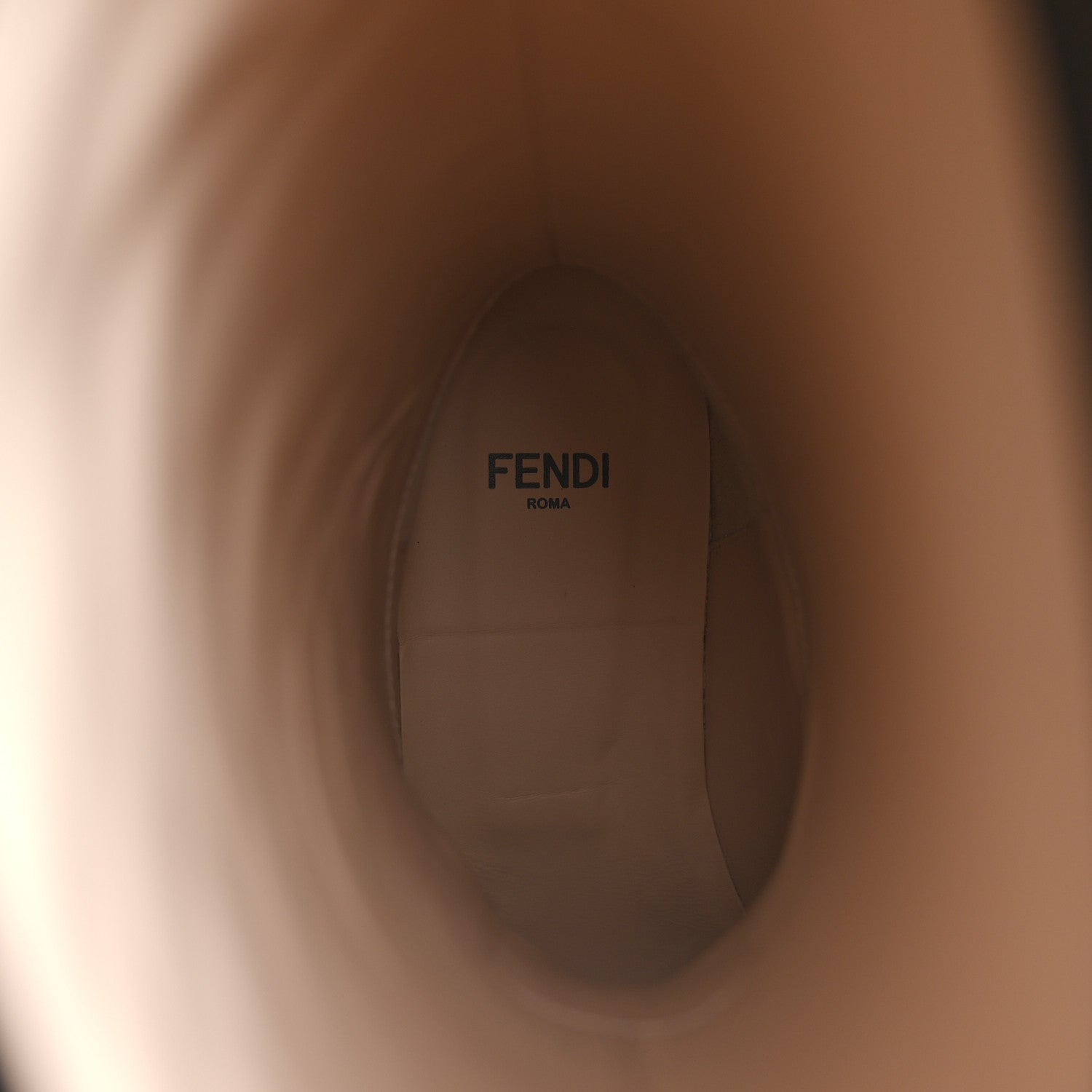 FENDI VITELLO KARLIGRAPHY EMBOSSED TALL RIDING BOOT BLACK