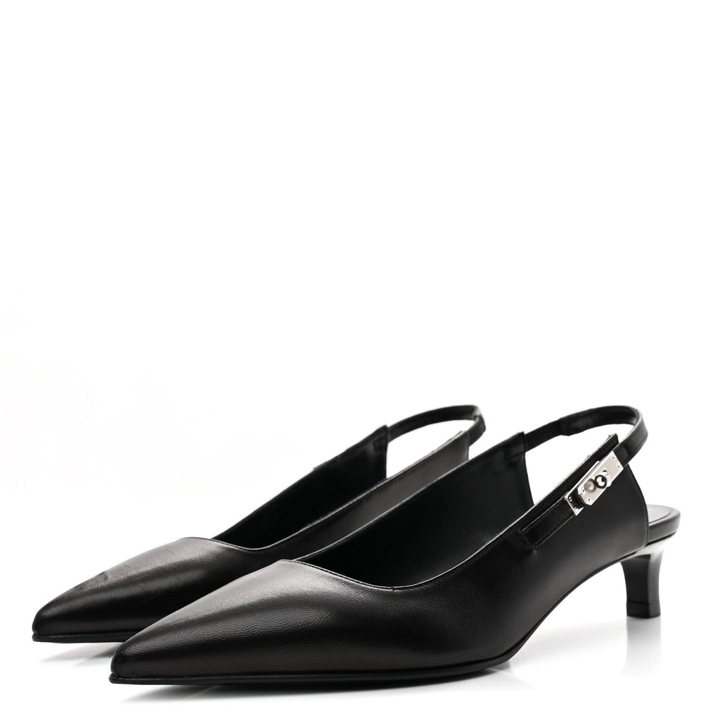 BOTTEGA VENETA NAPPA INTRECCIATO COMET PUMPS BLACK