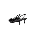 Prada 85 Patent Leather Slingback Pumps - Black