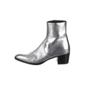 Saint Laurent Hunt 25mm Leather Boots - Silver