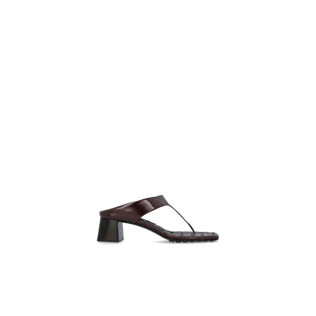 Bottega Veneta Sampieri Thong Sandals - Burgundy