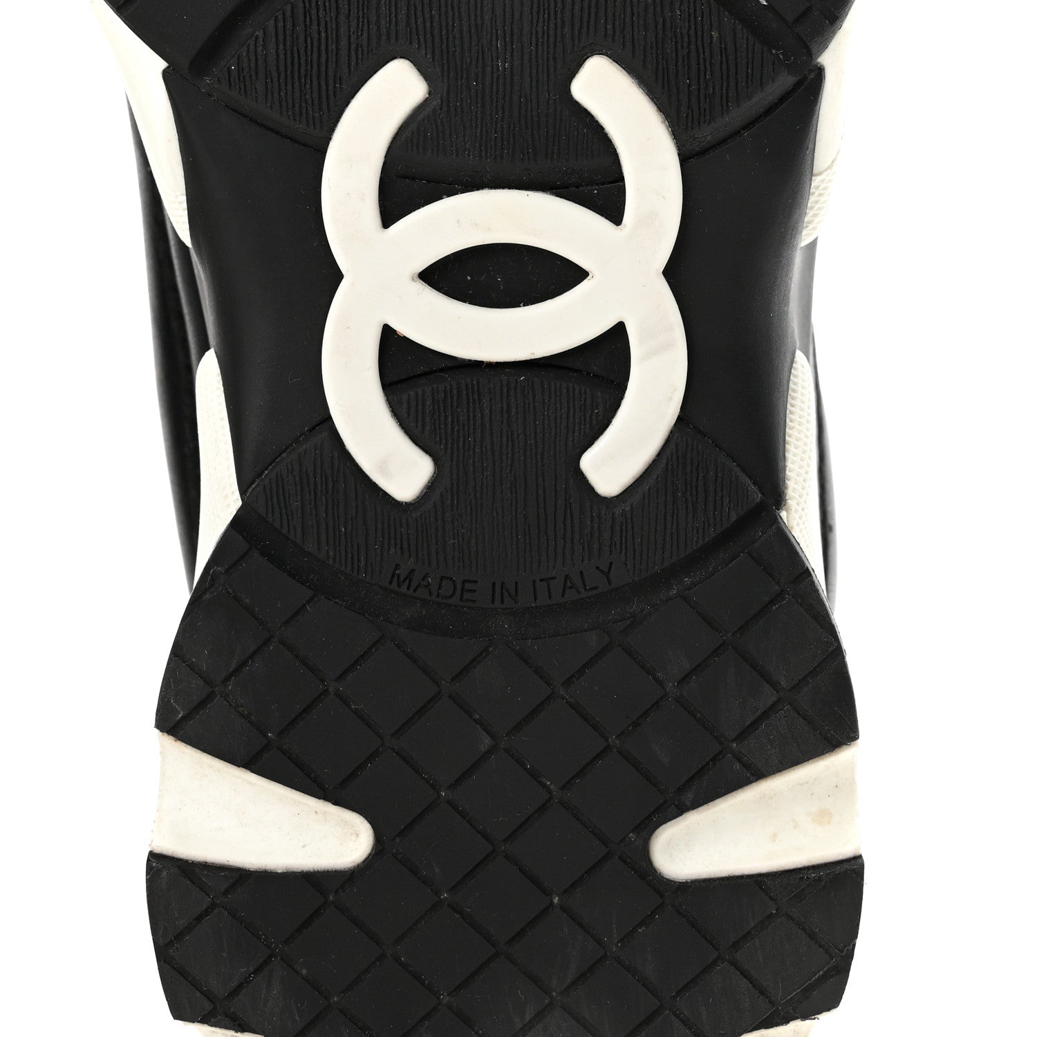 CHANEL TWEED SUEDE CALFSKIN CC SNEAKERS NAVY & BLACK